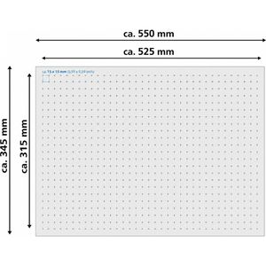 Produktbild für Rasterschaumstoff HMF Double-Size 1456-70, mit Rahmen