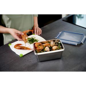 Produktbild für Frischhaltedose Emsa Clip&amp;Close N1150600, aus Edelstahl