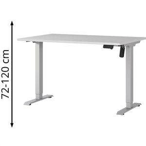 Produktbild für Schreibtisch Germania Profi 3.0, 8022-643, kaschmir / silber