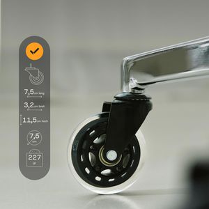 Produktbild für Stuhlrollen CLOUVOU BladeWheels, 5 Stück