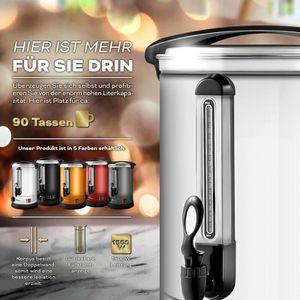 Produktbild für Heißwasserspender Tresko 1385-019, einstellbar 30°C - 110°C