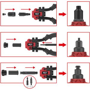 Produktbild für Blindnietzange KS-Tools 150.9805, Set