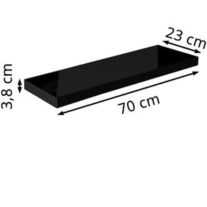 Produktbild für Wandregal CASARIA 107742, schwarz