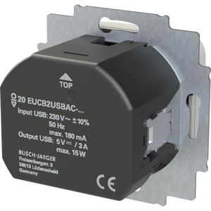 Produktbild für Steckdose Busch-Jaeger Reflex SI, 20 EUCB2USBAC-214, Unterputz