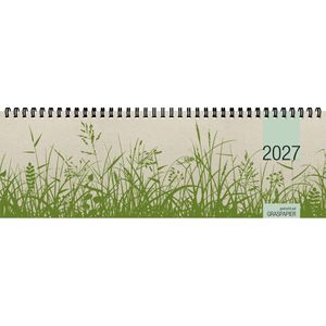 Produktbild für Tischkalender Zettler 159-0640 Graspapier, Wochenkalender quer