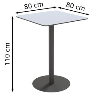 Produktbild für Stehtisch meet-powered-by-PAPERFLOW Cross TRCROS8080H, grau