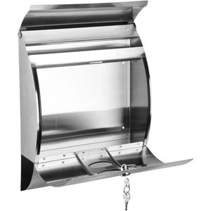 Produktbild für Briefkasten Böttcher-AG 60117, silber, aus Edelstahl