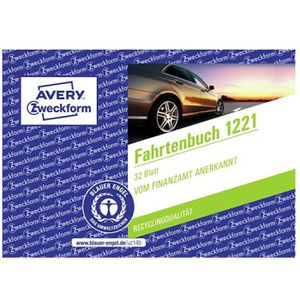 Produktbild für Fahrtenbuch Zweckform 1221 Recycling, A6 quer
