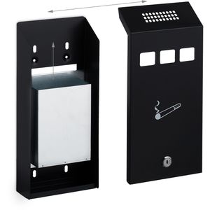 Produktbild für Aschenbecher Relaxdays schwarz, für Outdoor