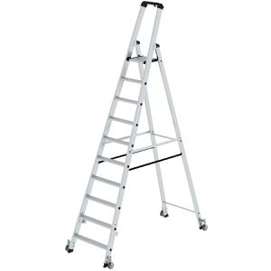 Produktbild für Stehleiter MUNK 41110, nivello-Leiterfüße, mit Plattform