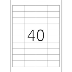 Produktbild für Universaletiketten TopStick labels, 8658, weiß