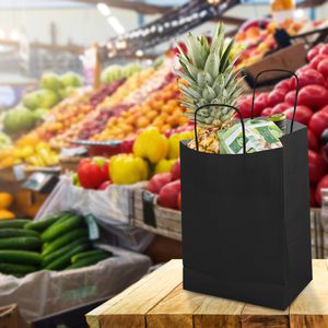 Produktbild für Papiertüten Mailmedia schwarz