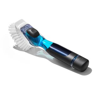 Produktbild für Spülbürste OXO Good Grips, mit Spülmittelspender &amp; Schaber
