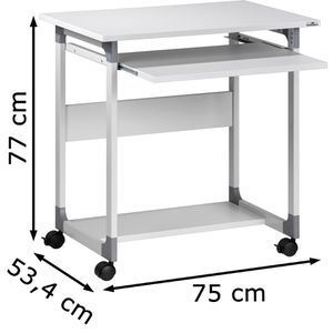 Produktbild für Computertisch Durable 3796-10, SYSTEM, mit Rollen
