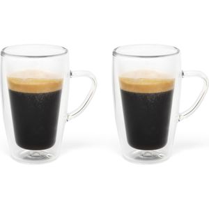 Bredemeijer Kaffeegläser 165012 Espresso, doppelwandig, mit Henkel, 100ml, 2 Stück , 2 Stück