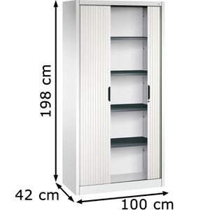 Produktbild für Rollladenschrank CP-Möbel Omnispace, aus Metall