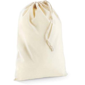 Produktbild für Stoffbeutel Westford-Mill W115 Cotton Stuff Bag S, natur