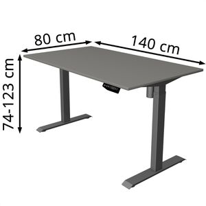 Produktbild für Schreibtisch Kerkmann Move 1, graphit / anthrazit