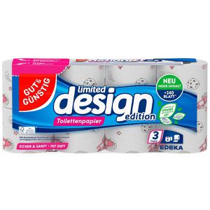 Toilettenpapier Gut&Günstig limited design edition