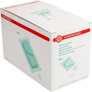 Produktbild für Mullkompressen Nobamed 712220, aus Baumwolle, steril