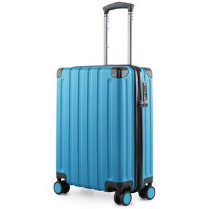 Hauptstadtkoffer Reisekoffer Q-Damm, cyan, Hartschale, 4 Rollen, 38 Liter, 37 x 54 x 21cm