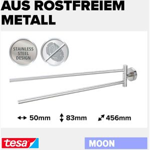 Produktbild für Handtuchhalter Tesa Moon 40303, silber