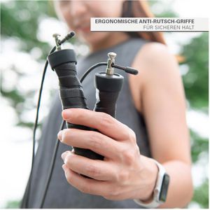 Produktbild für Springseil Sport-Tec Speed Rope, Stahlseil mit Kugellager
