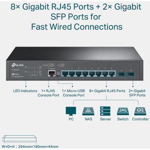 Produktbild für Switch TP-Link Omada, SG3210, managed