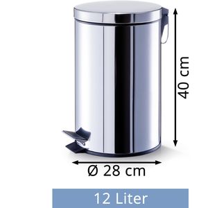 Produktbild für Mülleimer Zeller 18435, silber