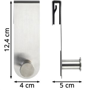 Produktbild für Duschhaken Wenko Celano 23250100, Edelstahl matt