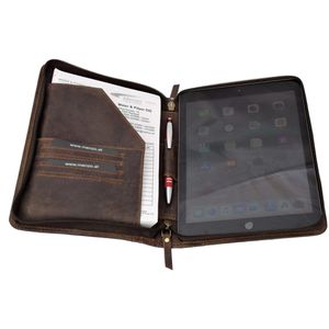 Produktbild für Schreibmappe Menzo MB57, marone, Echt Leder