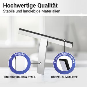 Produktbild für Duschabzieher Wenko Badezimmerwischer Gela, Metall