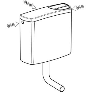 Produktbild für Spülkasten Geberit AP140 140.300.11.1, 3 - 9 Liter