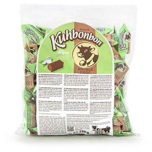 Kuhbonbon Karamellbonbons Vegan Double Choc, Weichkaramell, 750g