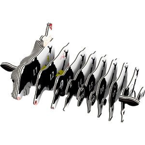 Produktbild für Puzzle Eugy 650079, 3D Tier-Puzzle, Holstein Kuh