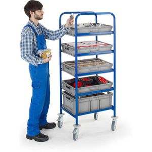 Produktbild für Eurokastenwagen Rollcart 16-4400, offene Rahmen