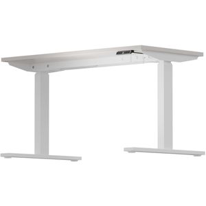 Produktbild für Schreibtisch Bisley E-WonderTech, lichtgrau / weiß