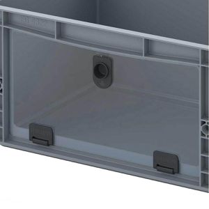 Produktbild für Eurobox AUER EG SKL 43/22 HG, grau, mit Acrylglas-Sichtklappe