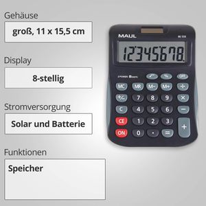Produktbild für Taschenrechner Maul MJ 550 junior