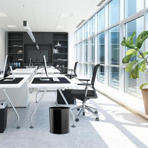 Produktbild für Papierkorb Durable 330301, schwarz