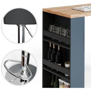 Produktbild für Bartisch Vicco goldkraft eiche / anthrazit