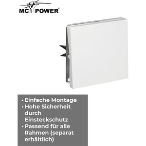 Produktbild für Lichtschalter McPower Shallow, weiß