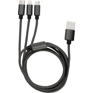 Ladekabel REV-Ritter 3-in-1, anthrazit, 1m