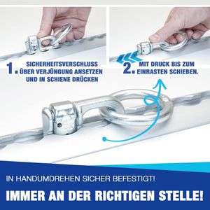 Produktbild für Zurrösen NTG LS.8571 Doppelfitting mit Ring für Airlineschiene