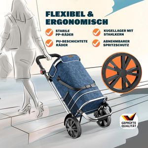 Produktbild für Einkaufstrolley Monzana 108232, klappbar