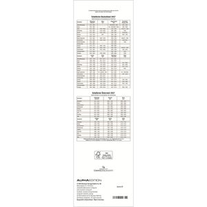 Produktbild für Streifenkalender Alpha 111700, Streifenplaner, blau