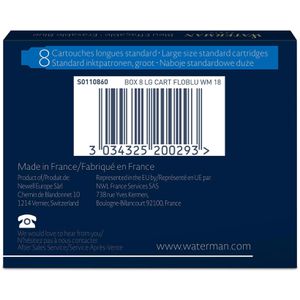 Produktbild für Füllerpatronen Waterman Standard, Serenity Blue