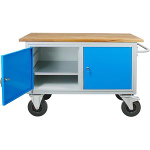 Produktbild für Werkbank ADB 42744, blau, mit Rollen
