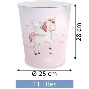 Produktbild für Papierkorb itenga 33106026, Einhorn
