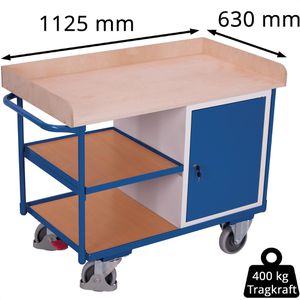 Produktbild für Werkstattwagen VARIOfit sw600.610, Tragkraft 400 kg
